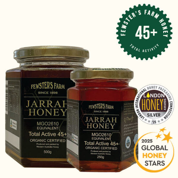 Jarrah Honey TA45+, Organic Certified, Equivalent MGO 2610 mg/kg