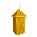 Waireka pure beeswax candle in traditional beehive house shape made in New Zealand