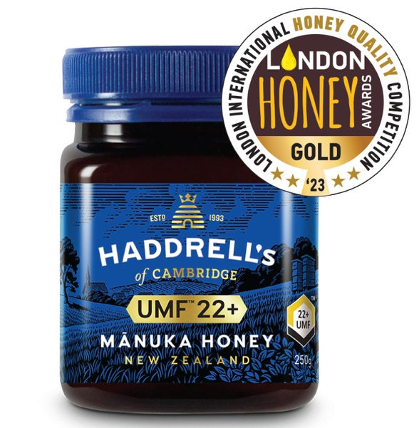 HADDRELLS Manuka Honey UMF 22+, MGO 991 mg/kg, 250g