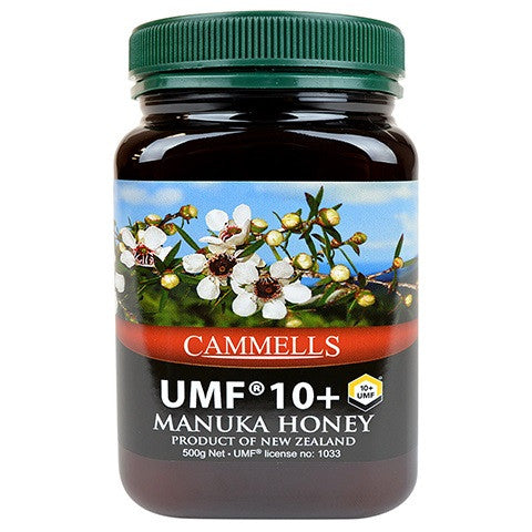 CAMMELLS Manuka Honey UMF 10+, MGO 263 mg/kg, 500g - Manuka Canada, Honey World Store