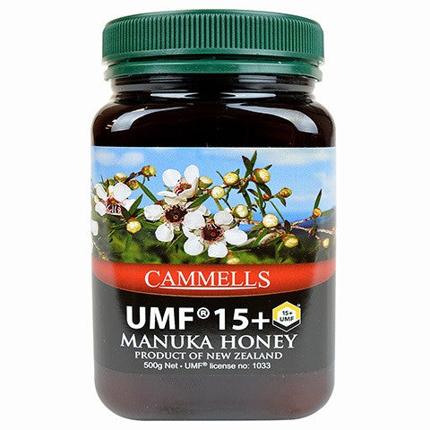CAMMELLS Manuka Honey UMF 15+, MGO 672 mg/kg, 500g - Manuka Canada, Honey World Store