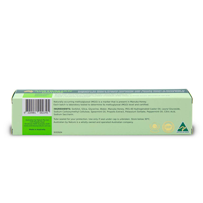 Propolis Toothpaste with Manuka 20+ 100g - Manuka Canada, Honey World Store