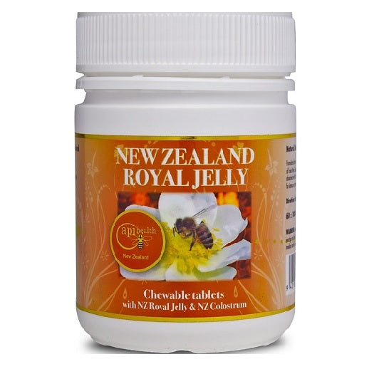 ApiHealth New Zealand Royal Jelly chewable tablets in combination with NZ Colostrum - Manuka Canada, Honey World Store