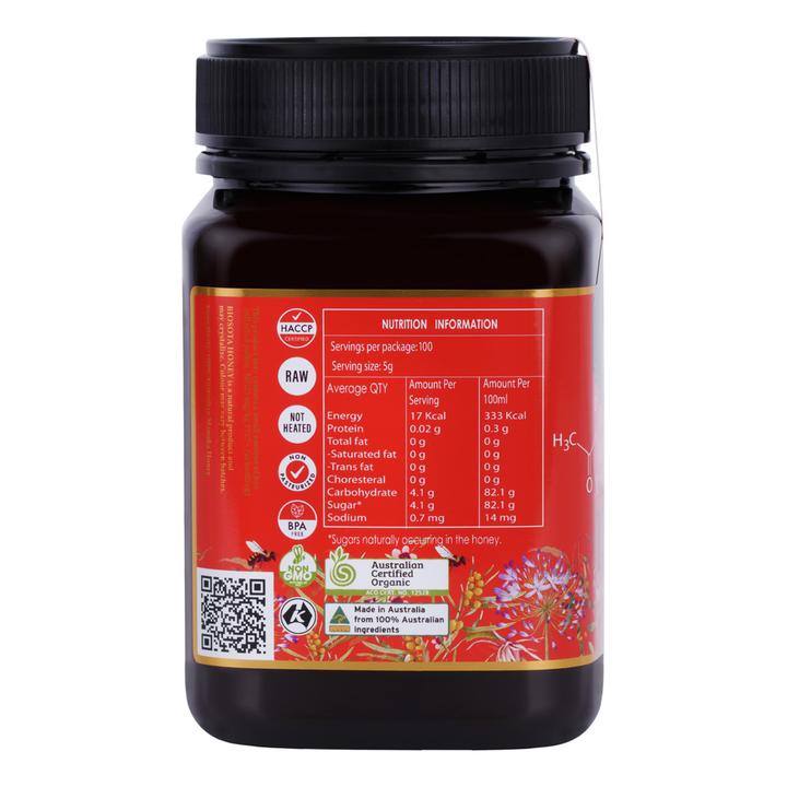 BioSota Organics Manuka Honey NPA 31+, MGO 1717 mg/kg, 500g - Manuka Canada, Honey World Store