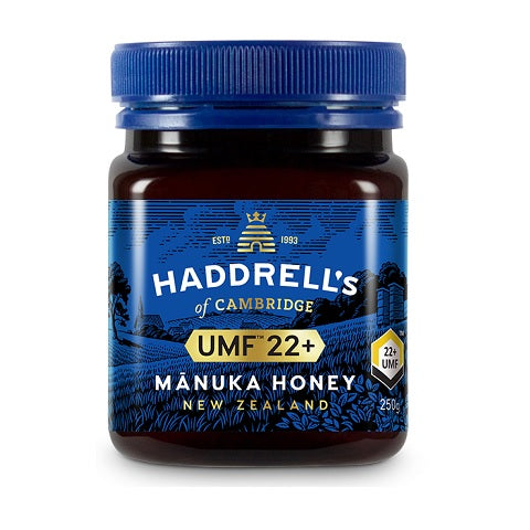 HADDRELLS Manuka Honey UMF 22+, MGO 991 mg/kg, 250g - Manuka Canada, Honey World Store